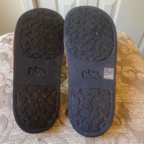 Walt Disney World 50th Coach Slide Signature Textile Jacquard Mickey Mouse SZ 7 - Picture 8 of 9